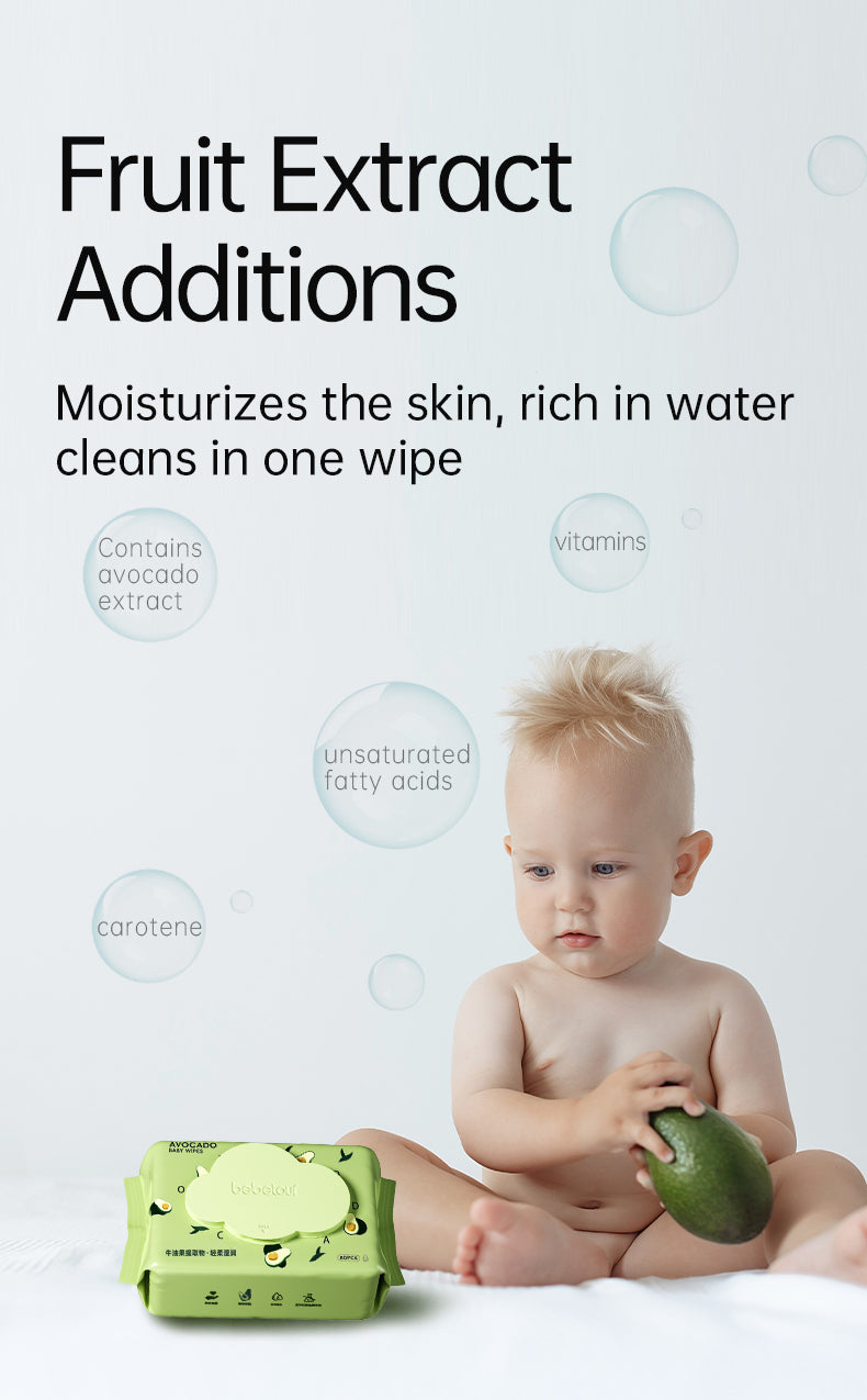 Bebetour Avocado Baby Wipes Bebetour Australia