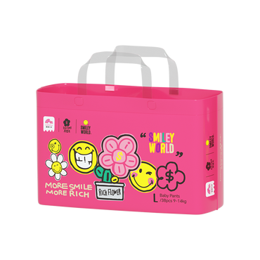Enternal Summer Smiley x Rich Flower Series Nappy Pants Pack – Sensitive Skin Ultra Soft Enternal Summer