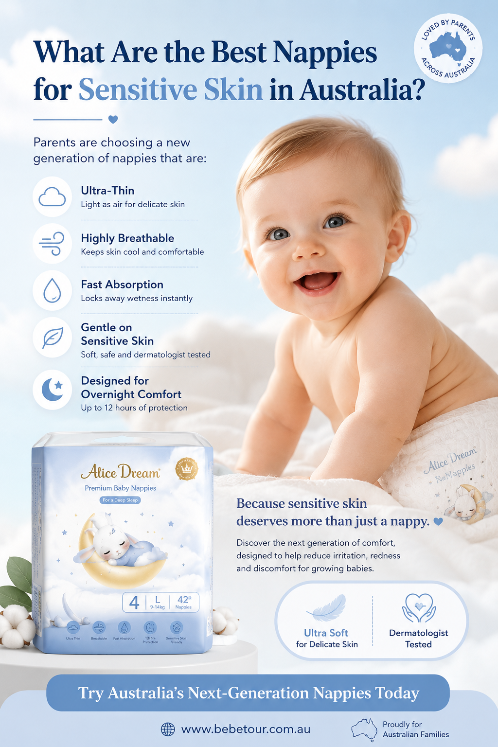 What are the best nappies for sensitive skin in Australia? The Baby Island Australia