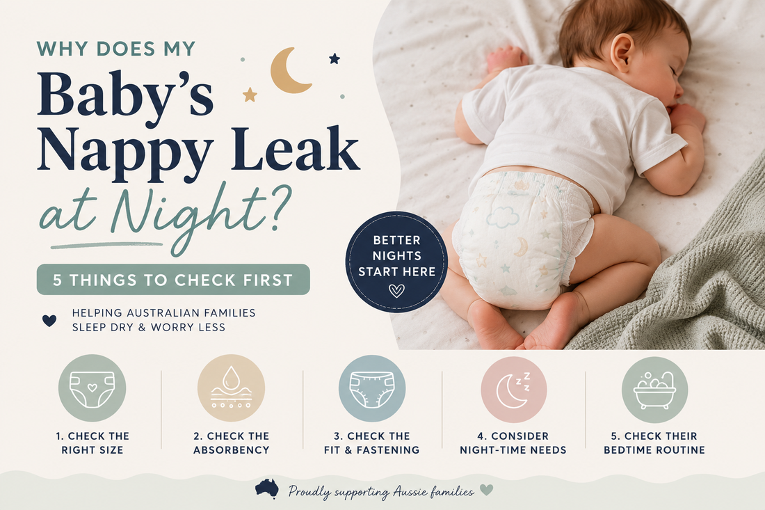 Why Does My Baby's Nappy Leak at Night? 5 Things to Check First