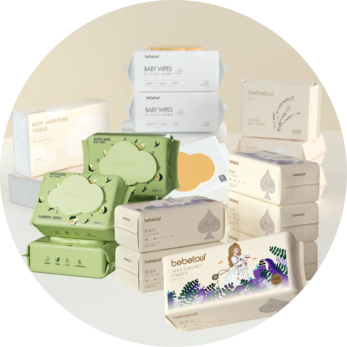 Baby Wipes and Tissues