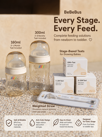 BeBeBus Crystal PPSU Baby Bottle Gift Set (0 ~ 1 year old)