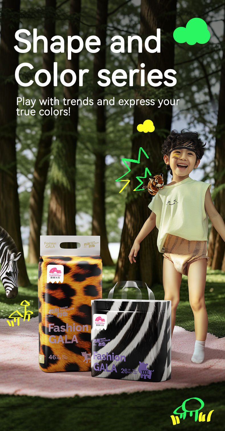 Enternal Summer Gala Shape and Colour series Nappy Pants Pack – Overnight Extra Absorbent