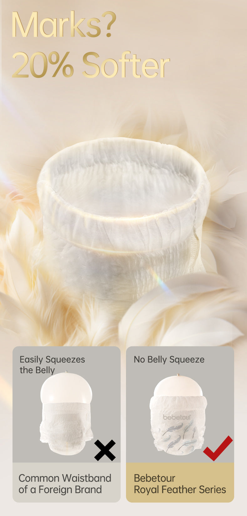 Bebetour Royal Feather 尿布裤套装