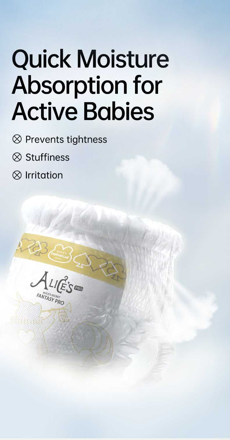 Bebetour Alice's Wonderland PRO Series Nappy Pants Pack – Overnight Extra Absorbent