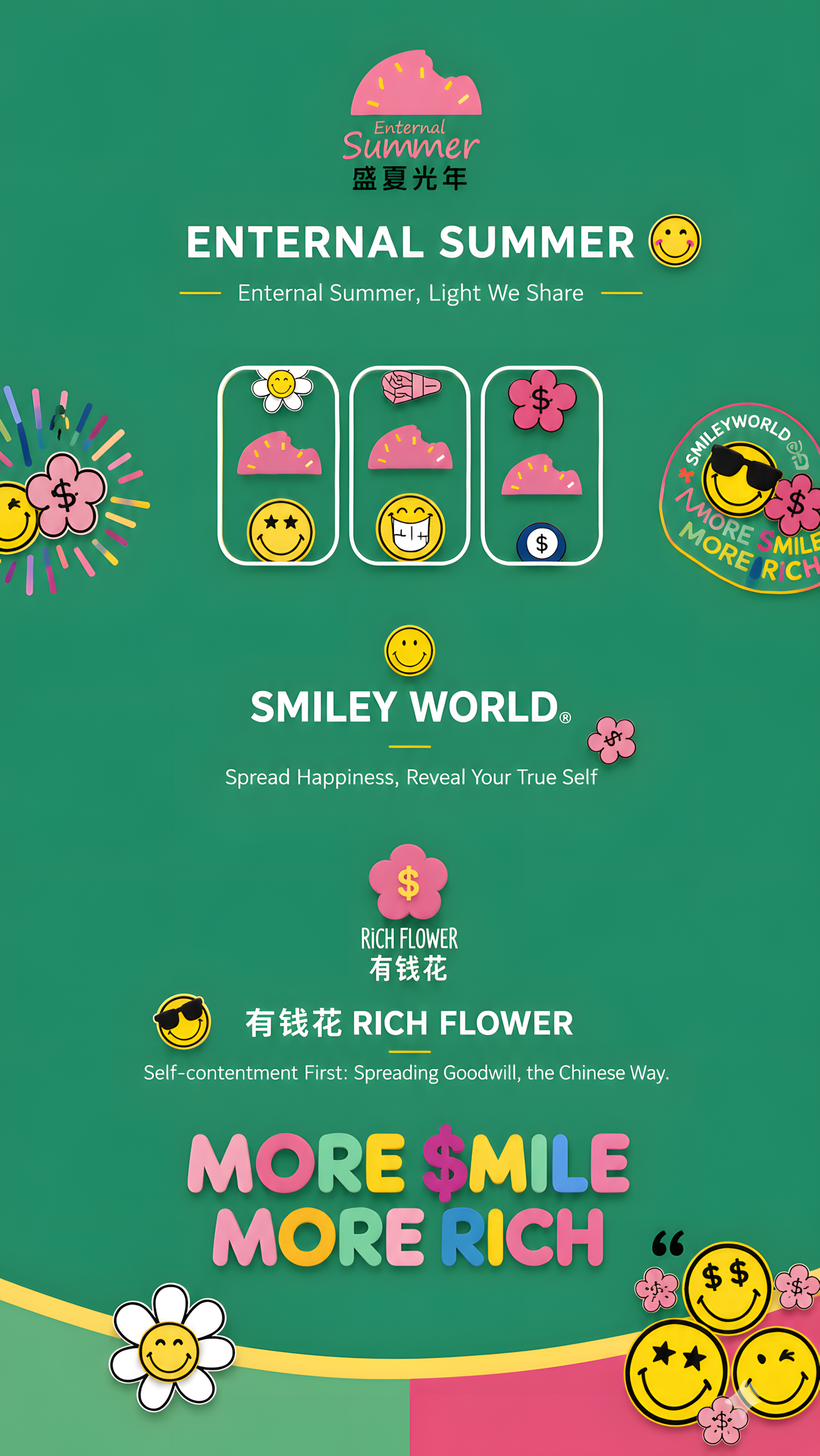 Enternal Summer Smiley Rich Flower Nappies – Luxury Skin Comfort