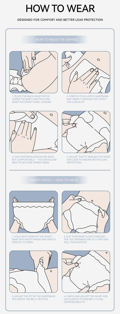 Yiying First Class ULTRA Premium Nappy Pants - Sample Pack