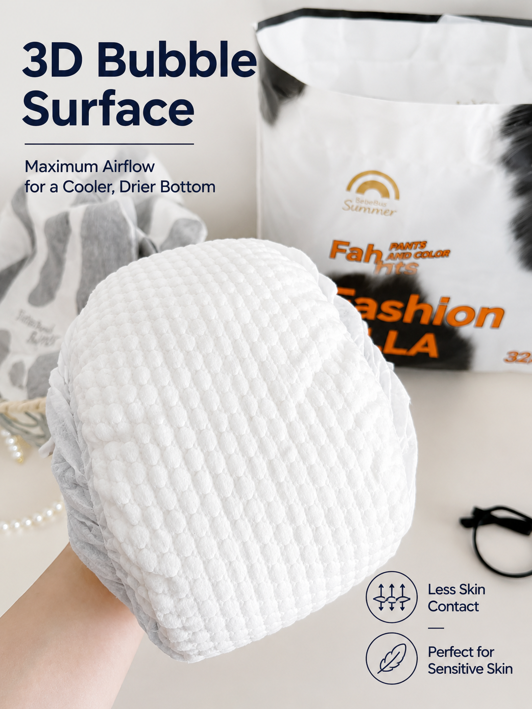 Enternal Summer Shape & Colour Nappies - 2 Packs | 360° Flexible Comfort