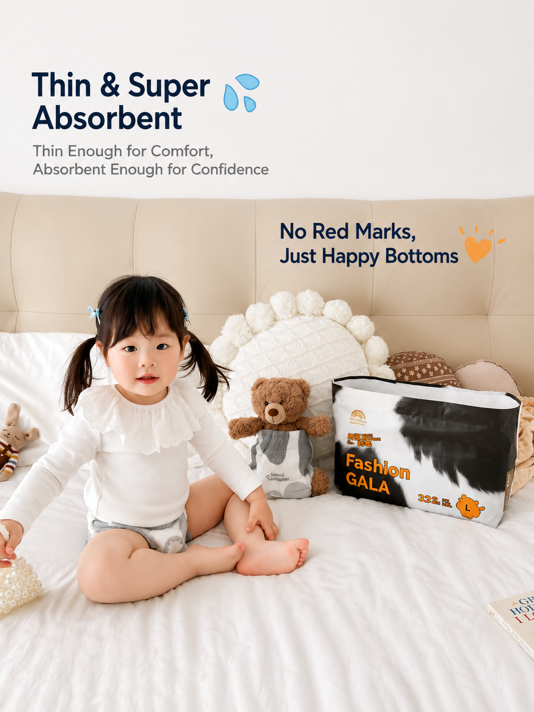 Enternal Summer Shape & Colour Nappies - 2 Packs | 360° Flexible Comfort