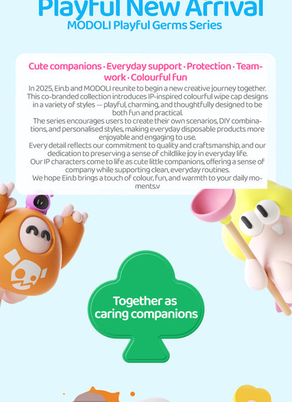 EIN.B × MODOLI Little Forest Baby Hand & Mouth Wipes – Travel Pack （120 Wipes）