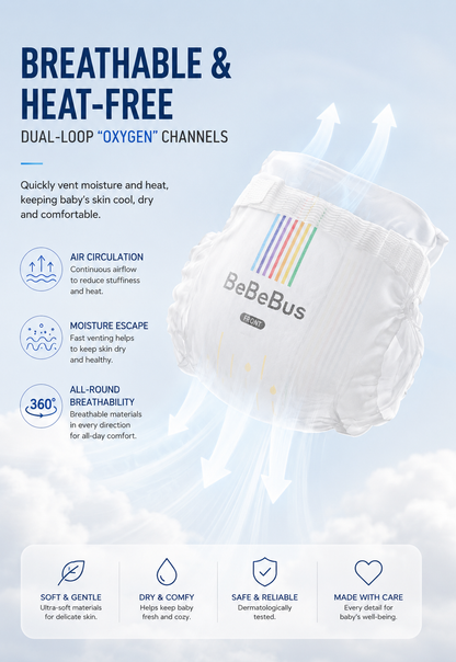 BeBeBus Zero+ Ultra Comfort Infant Nappies – Sensitive Skin Ultra Soft