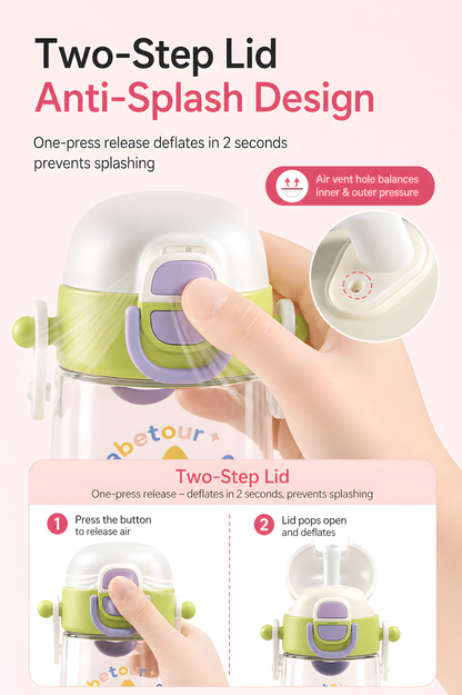 Bebetour Little Monster 2-in-1 Kids Drink Bottle with Strap – 530ml