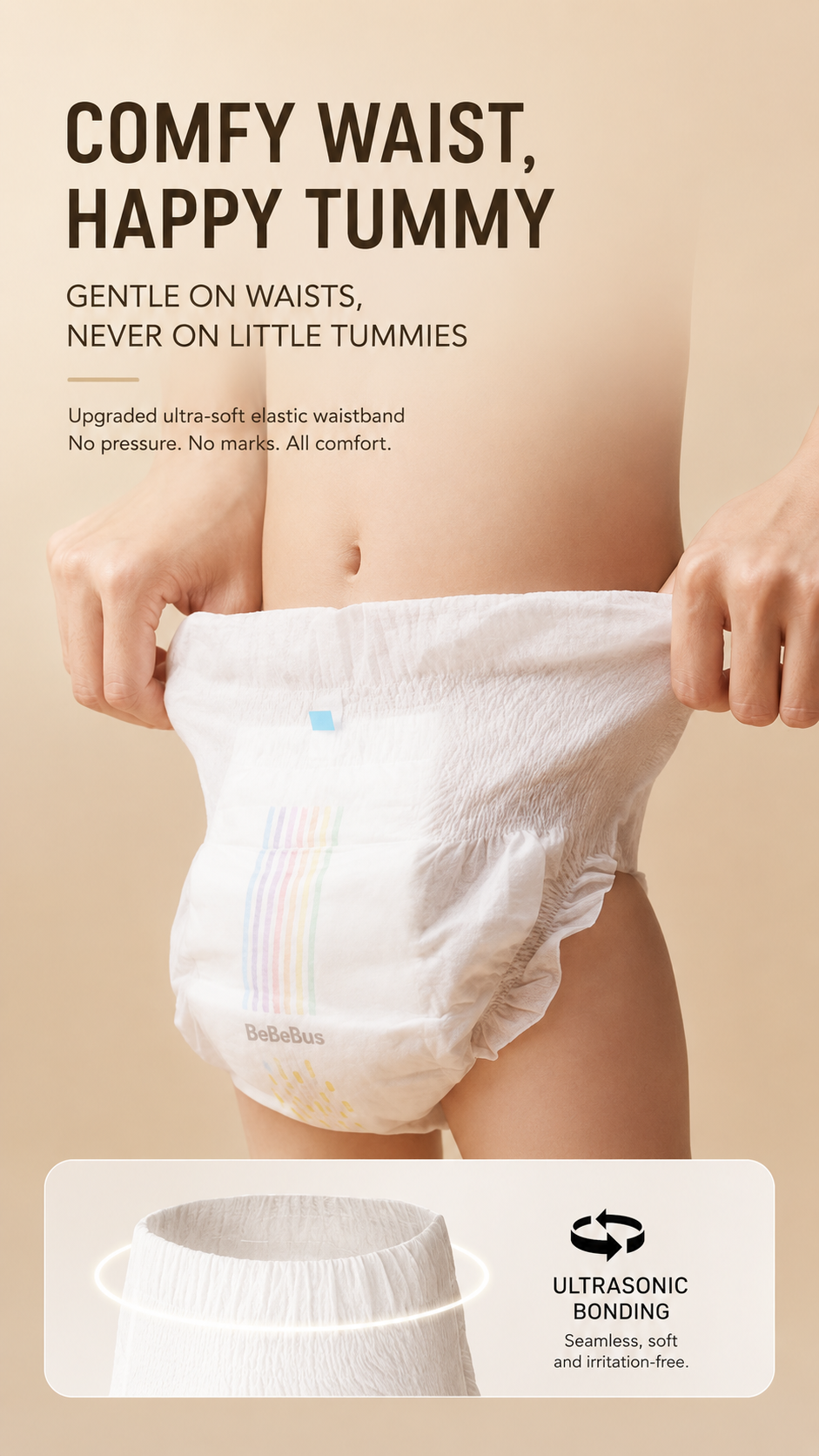 BeBeBus Zero+ Ultra Comfort Infant Nappies – Sensitive Skin Ultra Soft