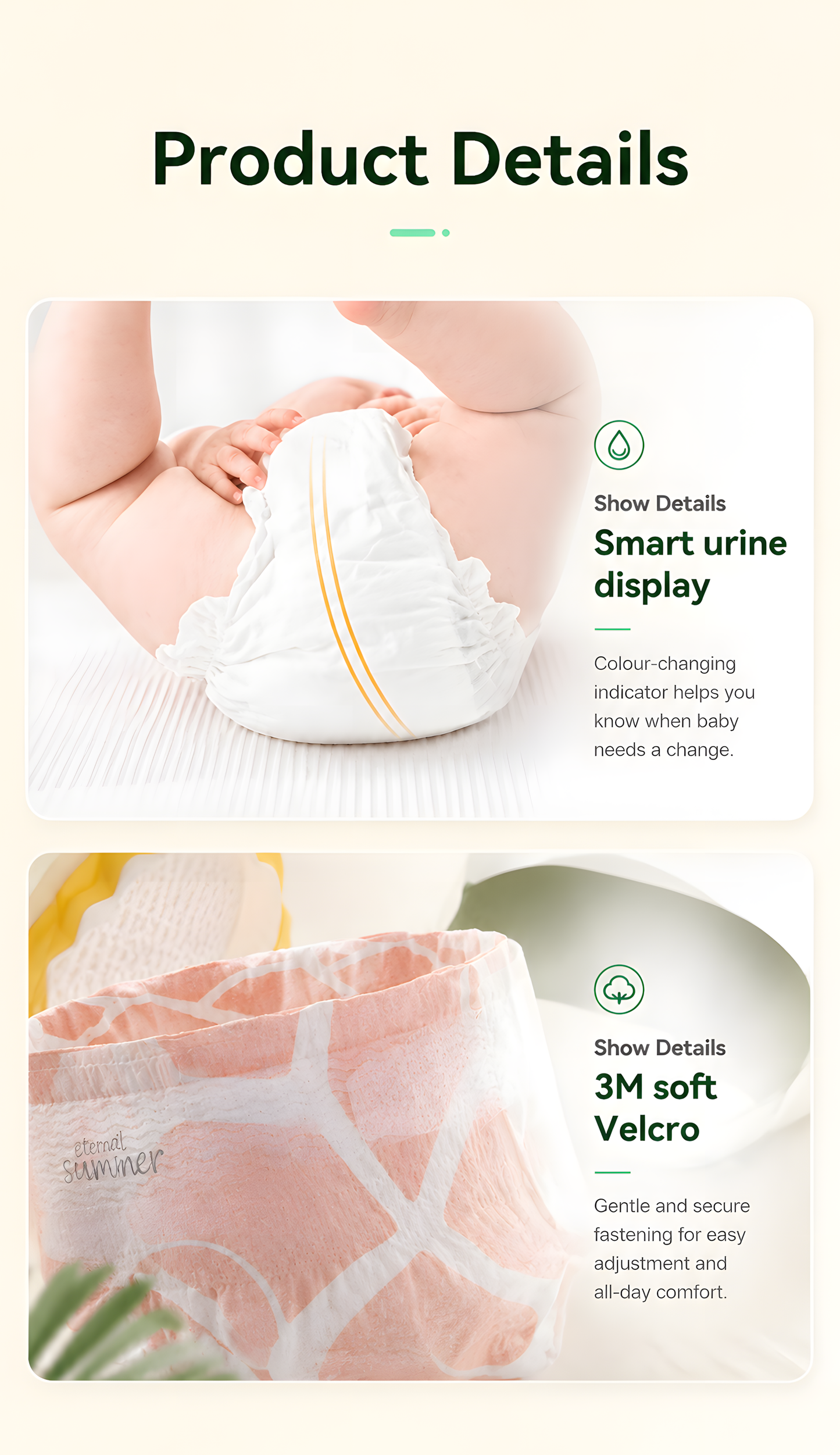 Enternal Summer Shape & Colour MINI Nappies – First Steps Comfort
