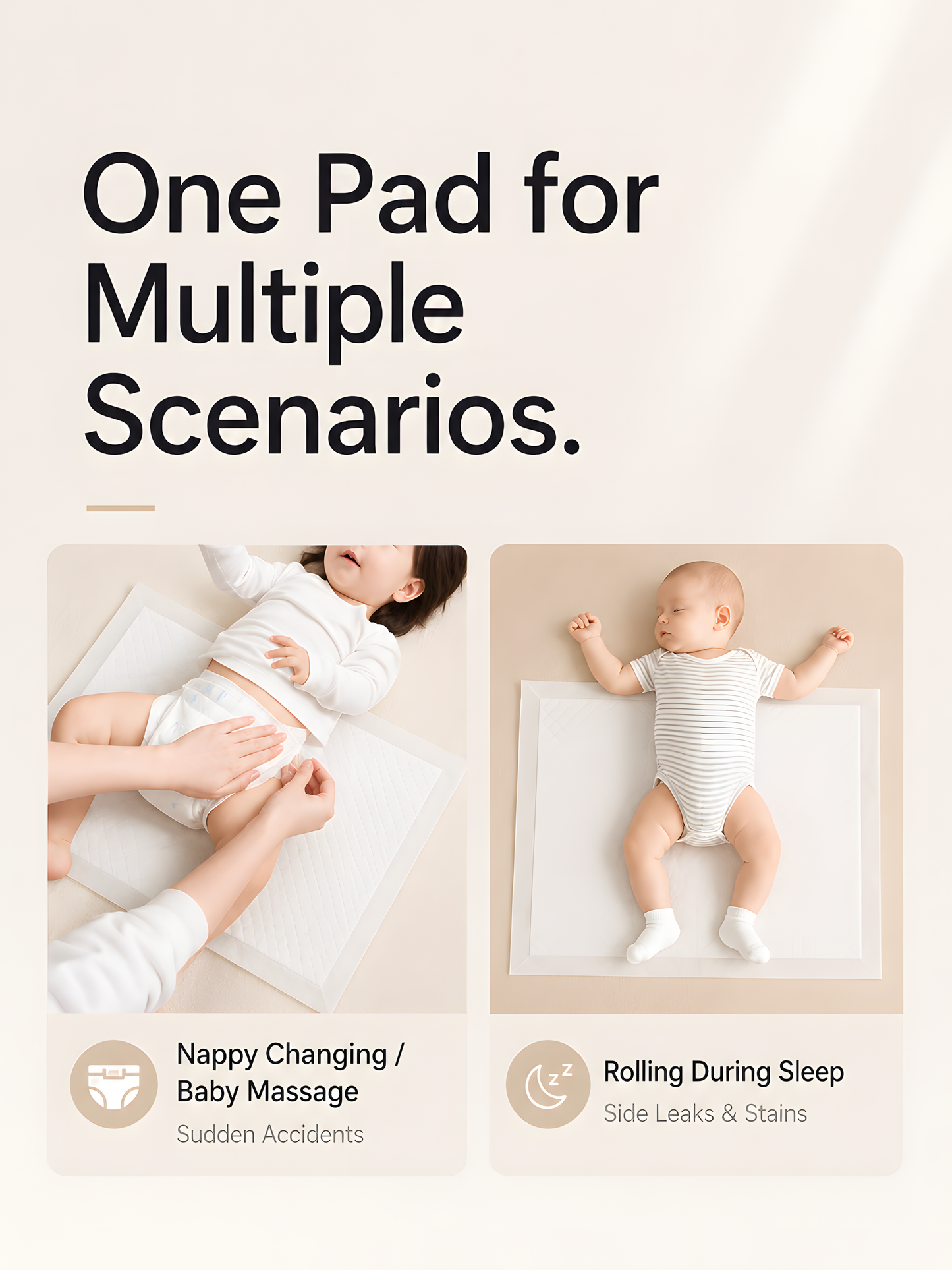 Bebetour Disposable Baby Changing Pads – 20 Pack