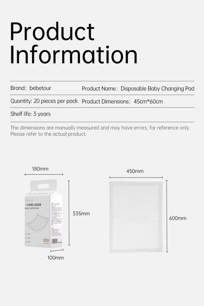 Bebetour Baby Changing Pad (20 pcs)