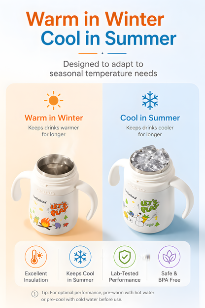 Bebetour Kids 316 Stainless Steel Insulated Cup – 265ml