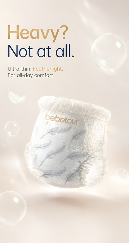 Bebetour Royal Feather Nappies - 2 Packs | Overnight Freshness