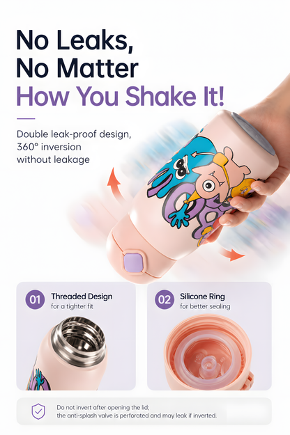 Bebetour Kids 316 Stainless Steel Insulated Straw Bottle – 550ml
