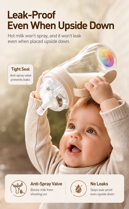 BeBeBus Rainbow Baby Training Cup – Duckbill Spout or Weighted Straw Options