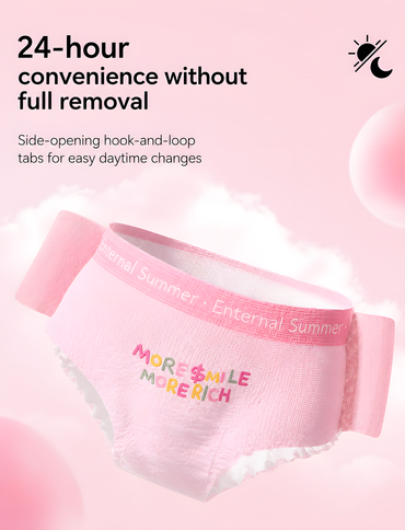 Enternal Summer Smiley Rich Flower Ultra-Thin Side-Open Period Pants – 3 Pack