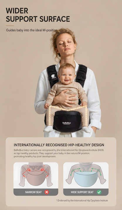 BeBeBus LightEase Pro Ergonomic Baby Carrier – 6 Carry Positions