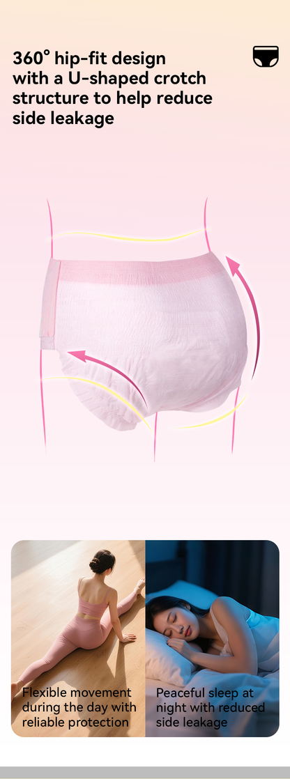 Enternal Summer Smiley Rich Flower Ultra-Thin Night Pants (Side-Open) - 3 Pcs Enternal Summer