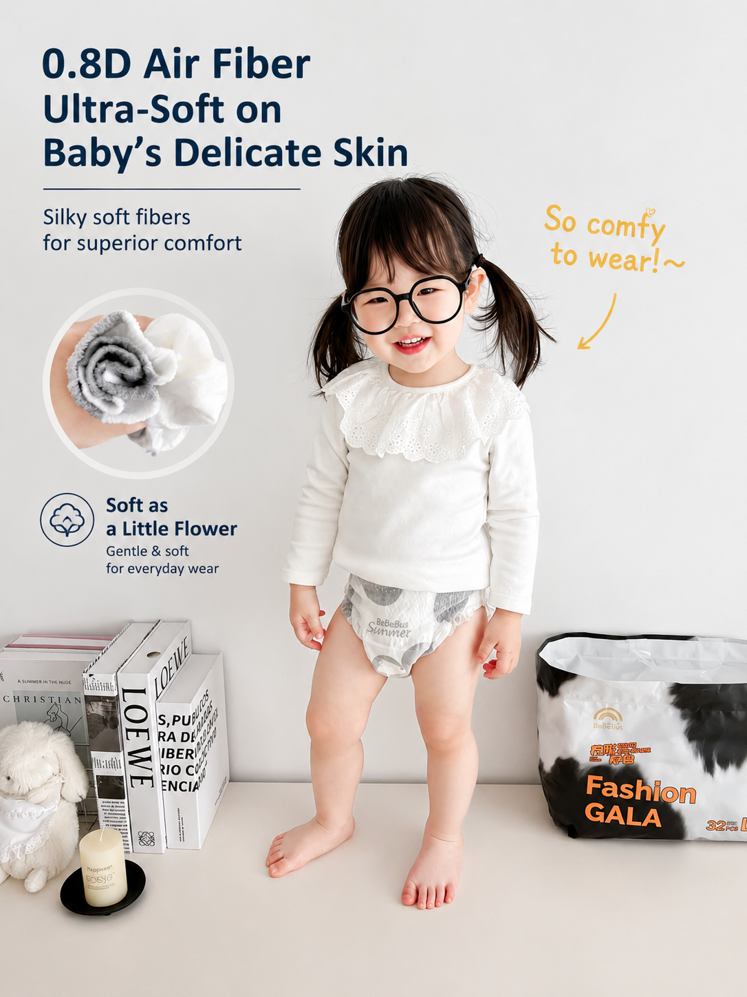 Enternal Summer Shape & Colour Nappies - 2 Packs | 360° Flexible Comfort