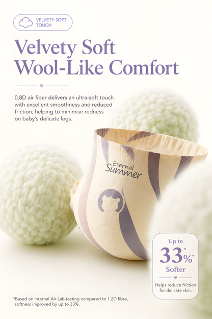 Enternal Summer Shape & Colour Nappies - 2 Packs | 360° Seamless Comfort