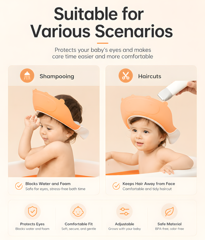 Bebetour Hippo Baby Shampoo Cap