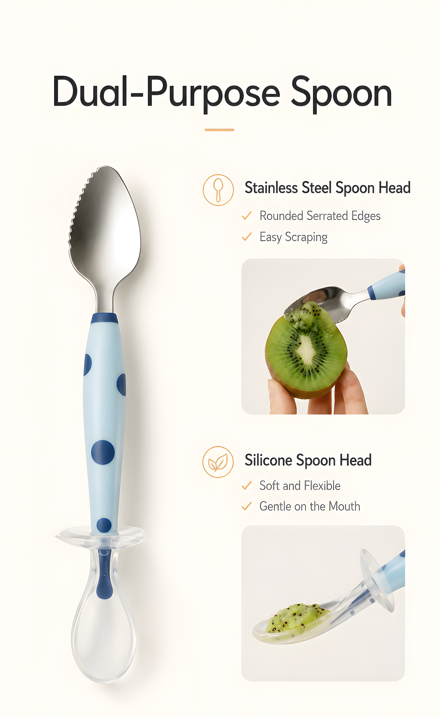 Bebetour Dual-Ended Baby Feeding Spoon