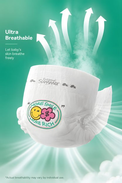 Enternal Summer Smiley Rich Flower Nappies – Luxury Skin Comfort