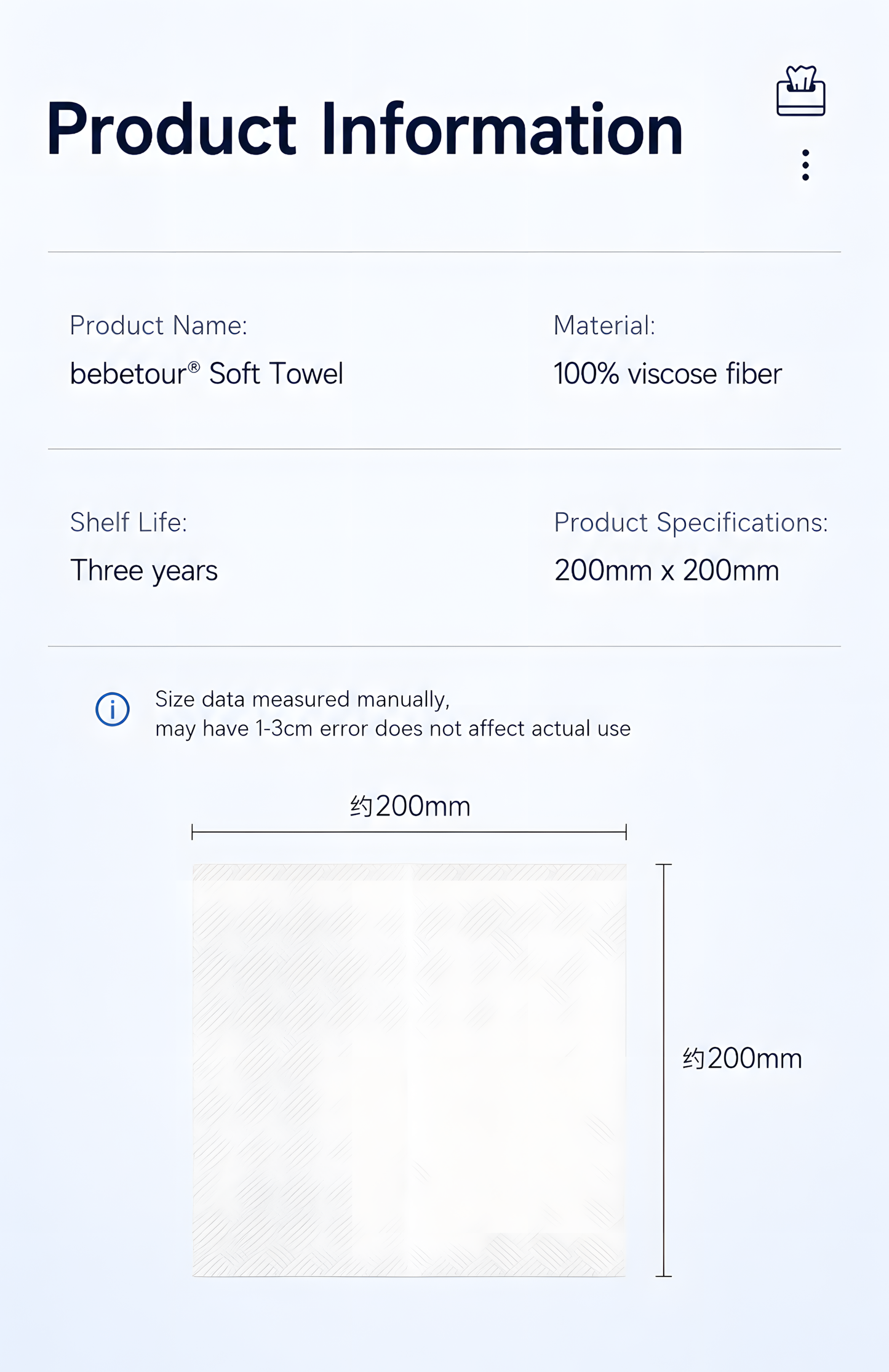 Bebetour Alice Series Premium Face Towels