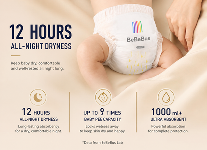 BeBeBus Zero+ Ultra Comfort Infant Nappies – Sensitive Skin Ultra Soft