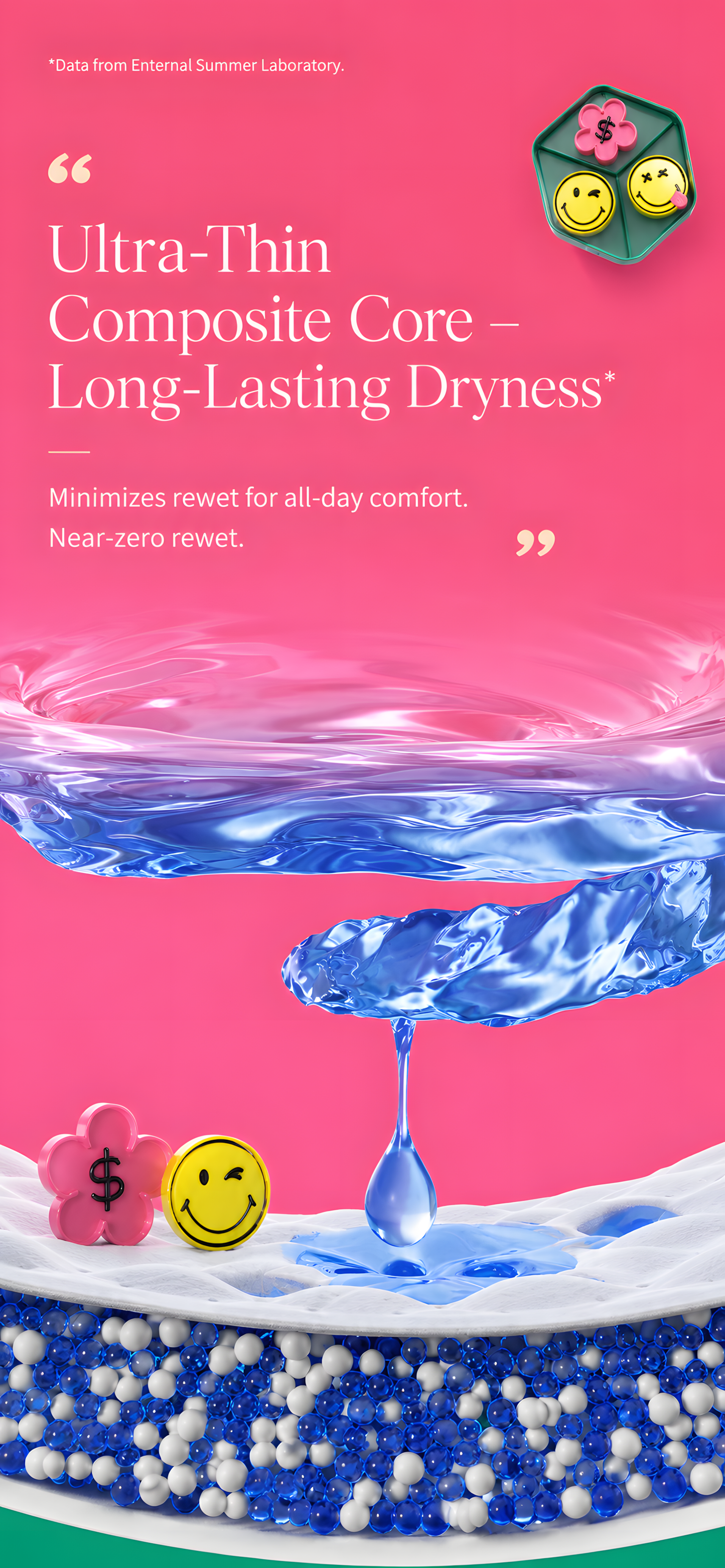Enternal Summer Smiley Rich Flower Nappies – Luxury Skin Comfort