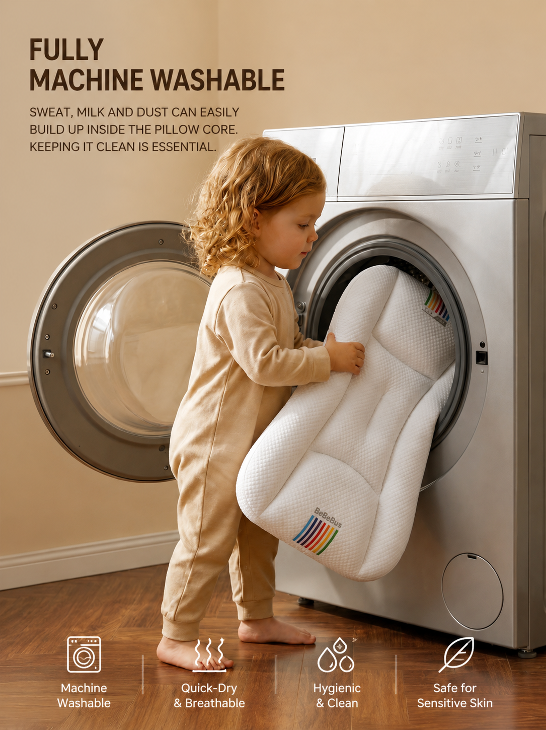 BeBeBus Ergonomic Baby Pillow