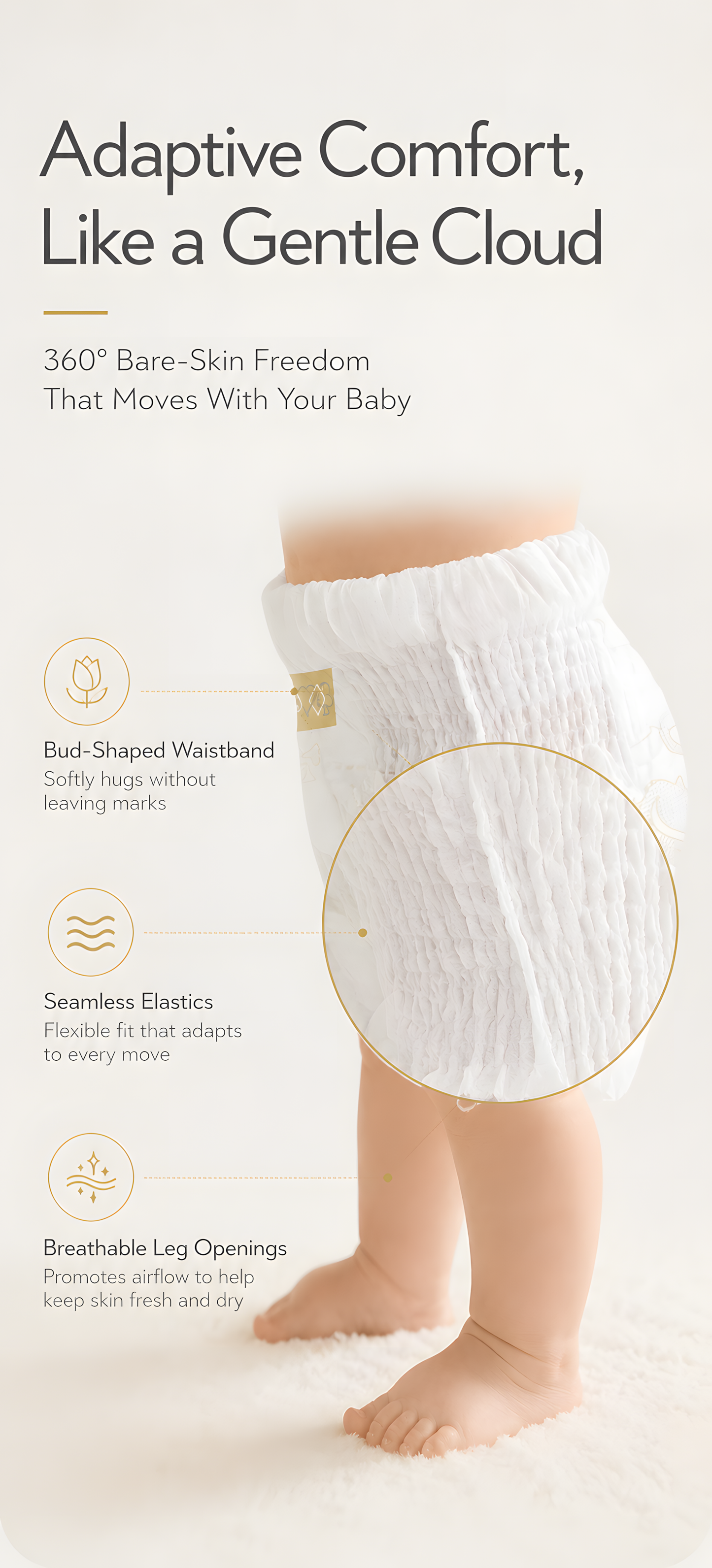 Bebetour Alice PRO Nappies - 2 Packs | Advanced Dryness & Skin Protection