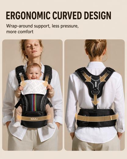 BeBeBus LightEase Pro Ergonomic Baby Carrier (6-Position)