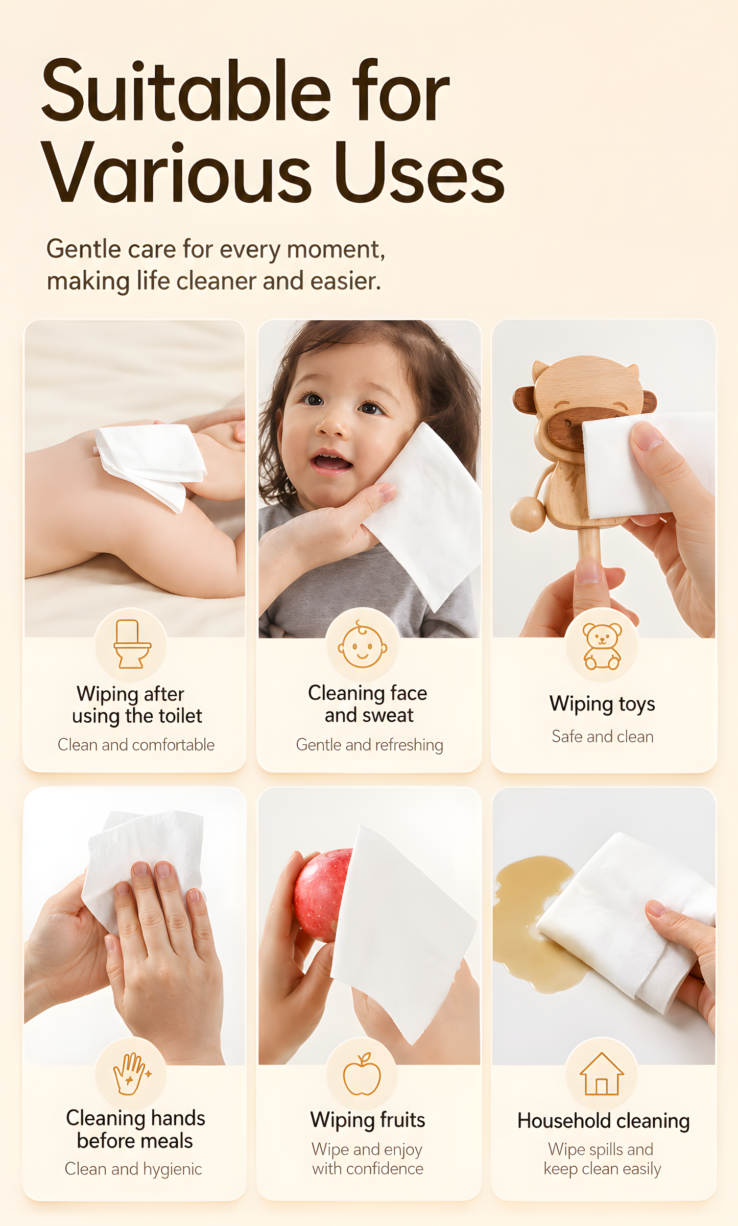 Bebetour Alice Ultra-Thick Baby Wipes – 70 Sheets