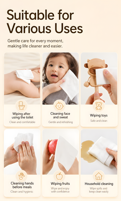 Bebetour Alice Ultra-Thick Baby Wipes – 70 Sheets