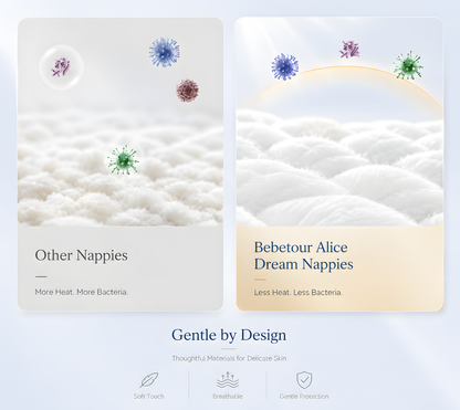Bebetour Alice Dream Nappies - 2 Packs | Soft Breathable All-Rounder