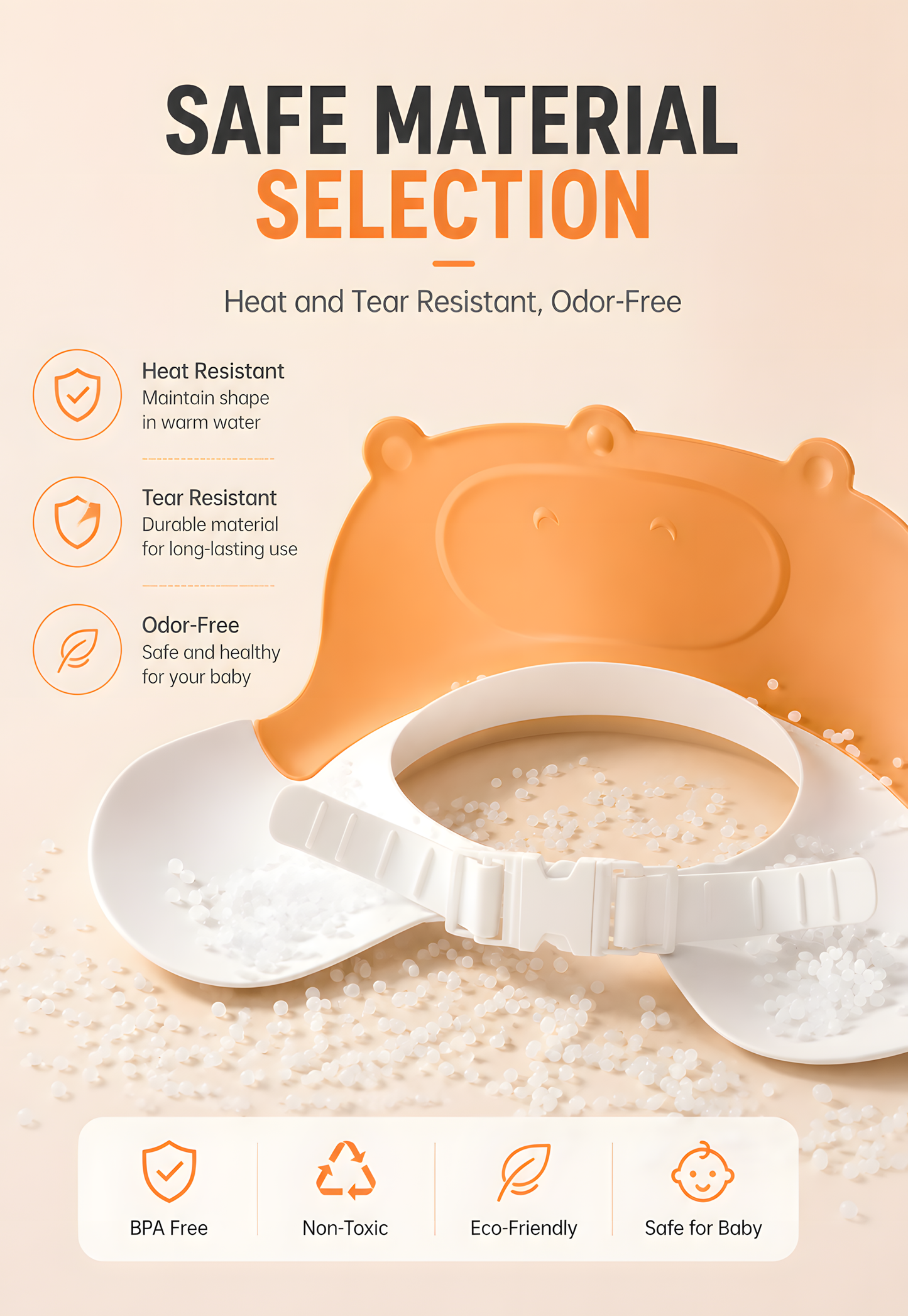 Bebetour Hippo Baby Shampoo Cap