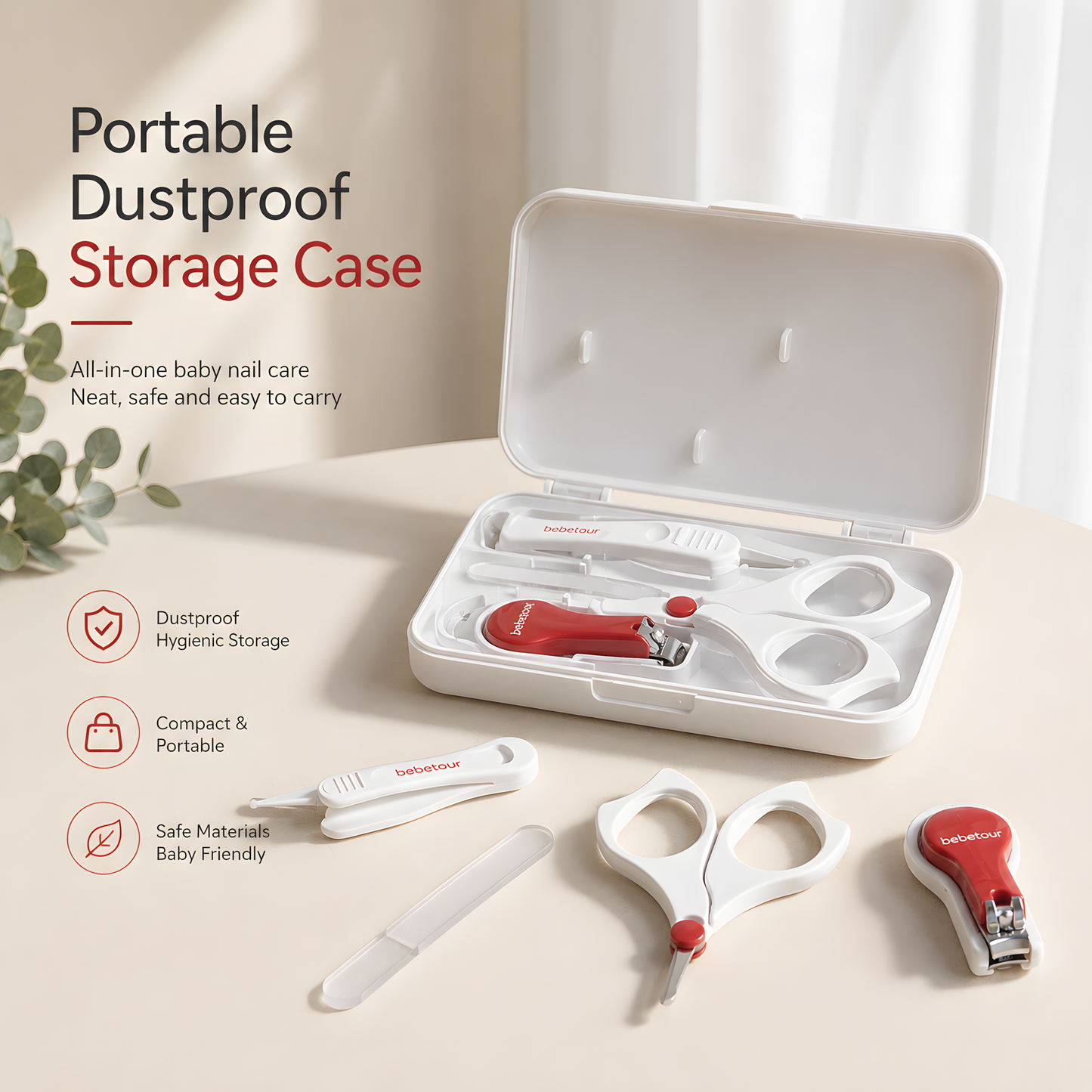 Bebetour Travel Baby Nail Care Set – 4 Piece