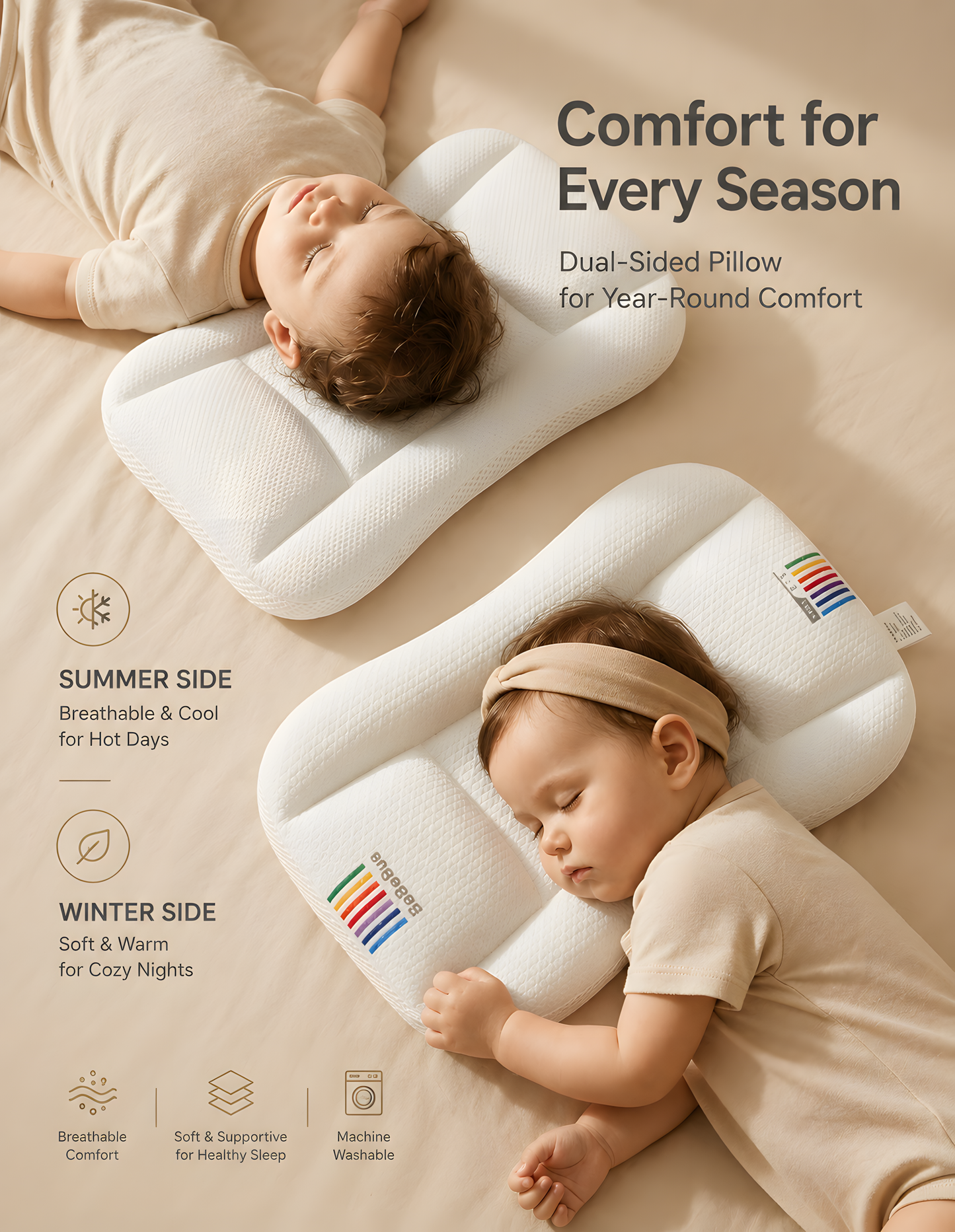 BeBeBus Ergonomic Baby Pillow