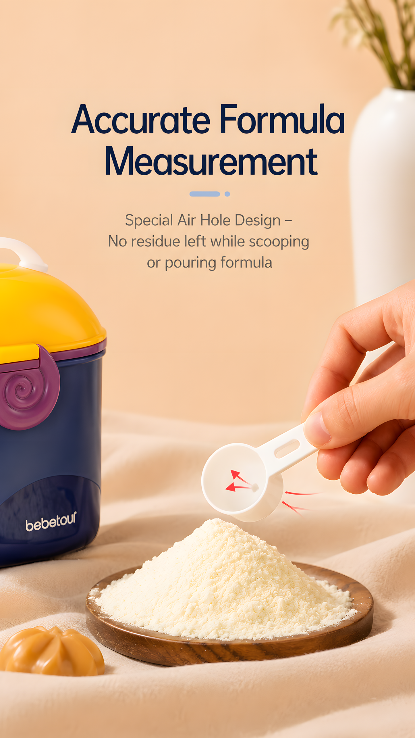 Bebetour Baby Formula Dispenser & Snack Container (550ml / 380ml)