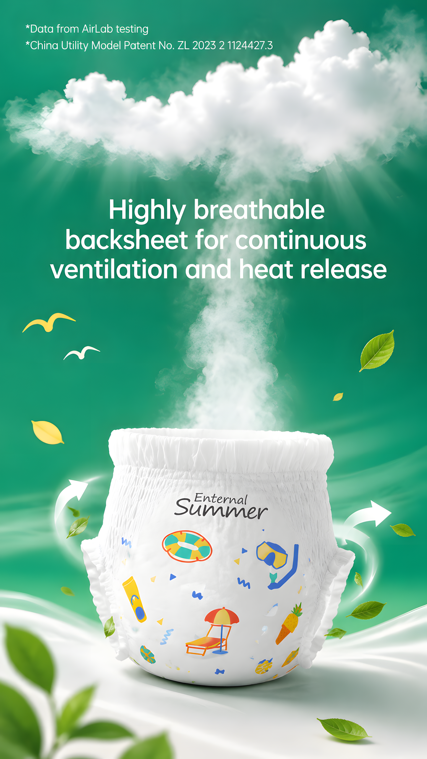 Enternal Summer Momo CHA Nappy Pants – Summer Fresh Comfort