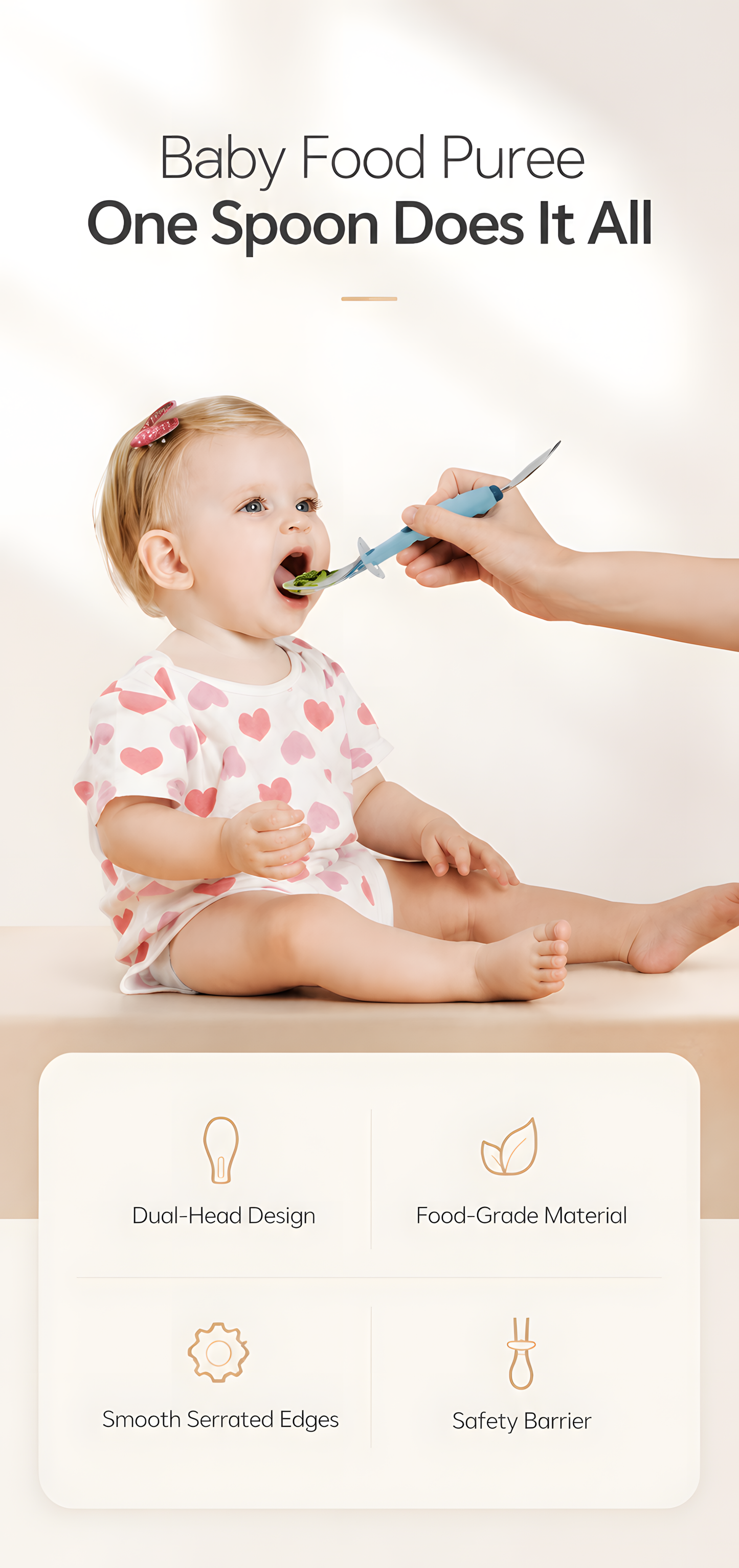 Bebetour Dual-Ended Baby Feeding Spoon