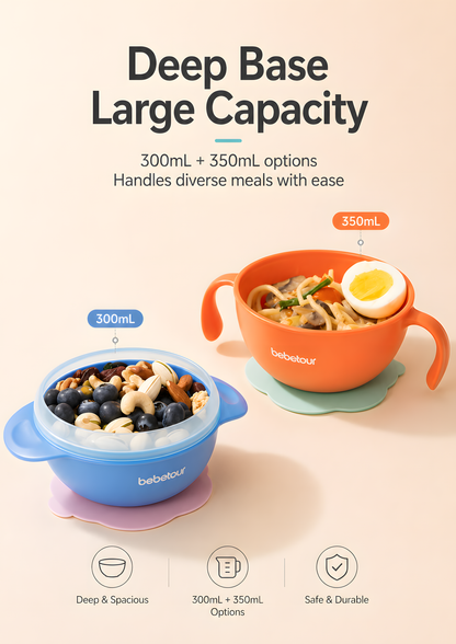 Bebetour 3-in-1 Baby Food Bowl