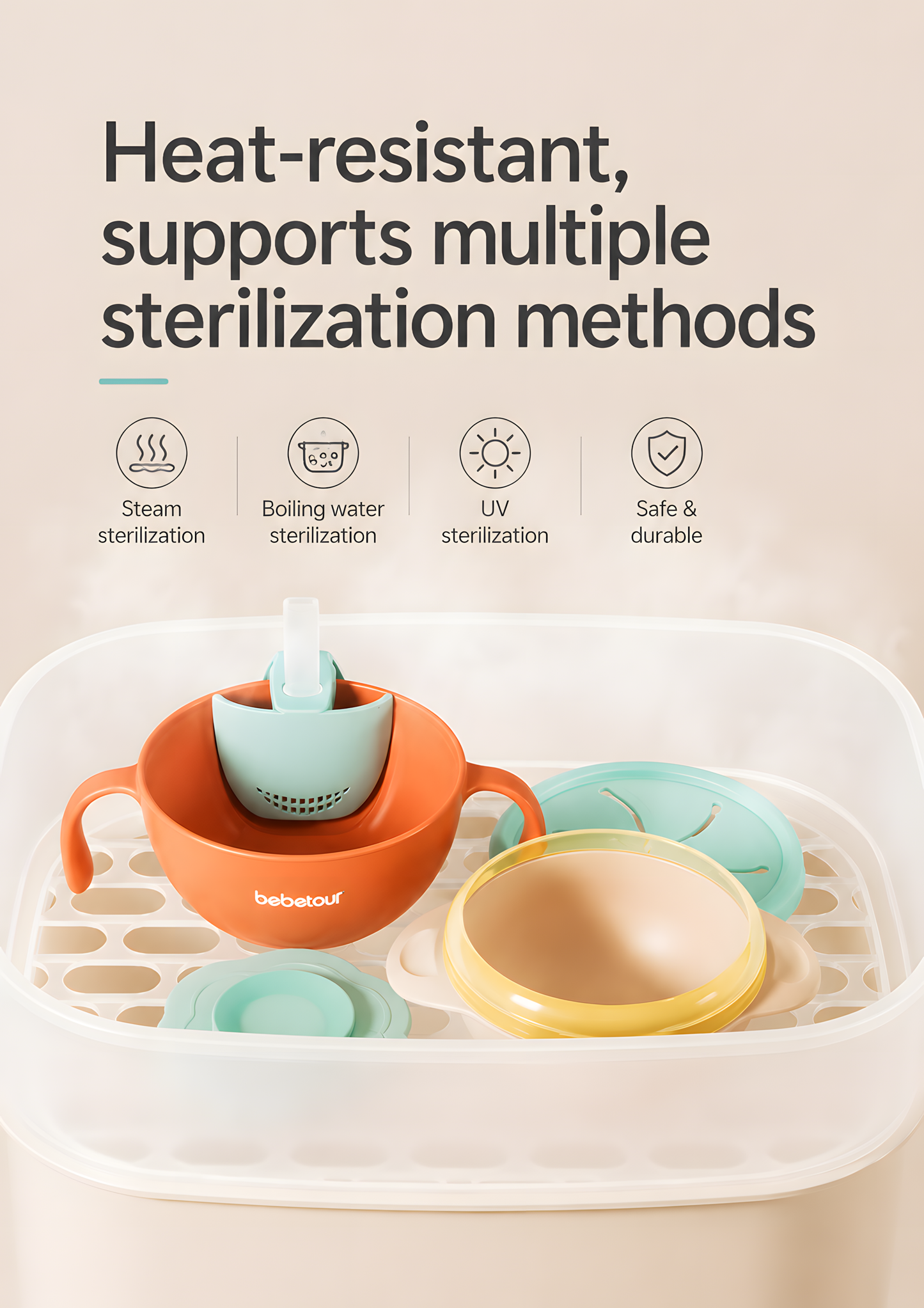 Bebetour 3-in-1 Baby Food Bowl