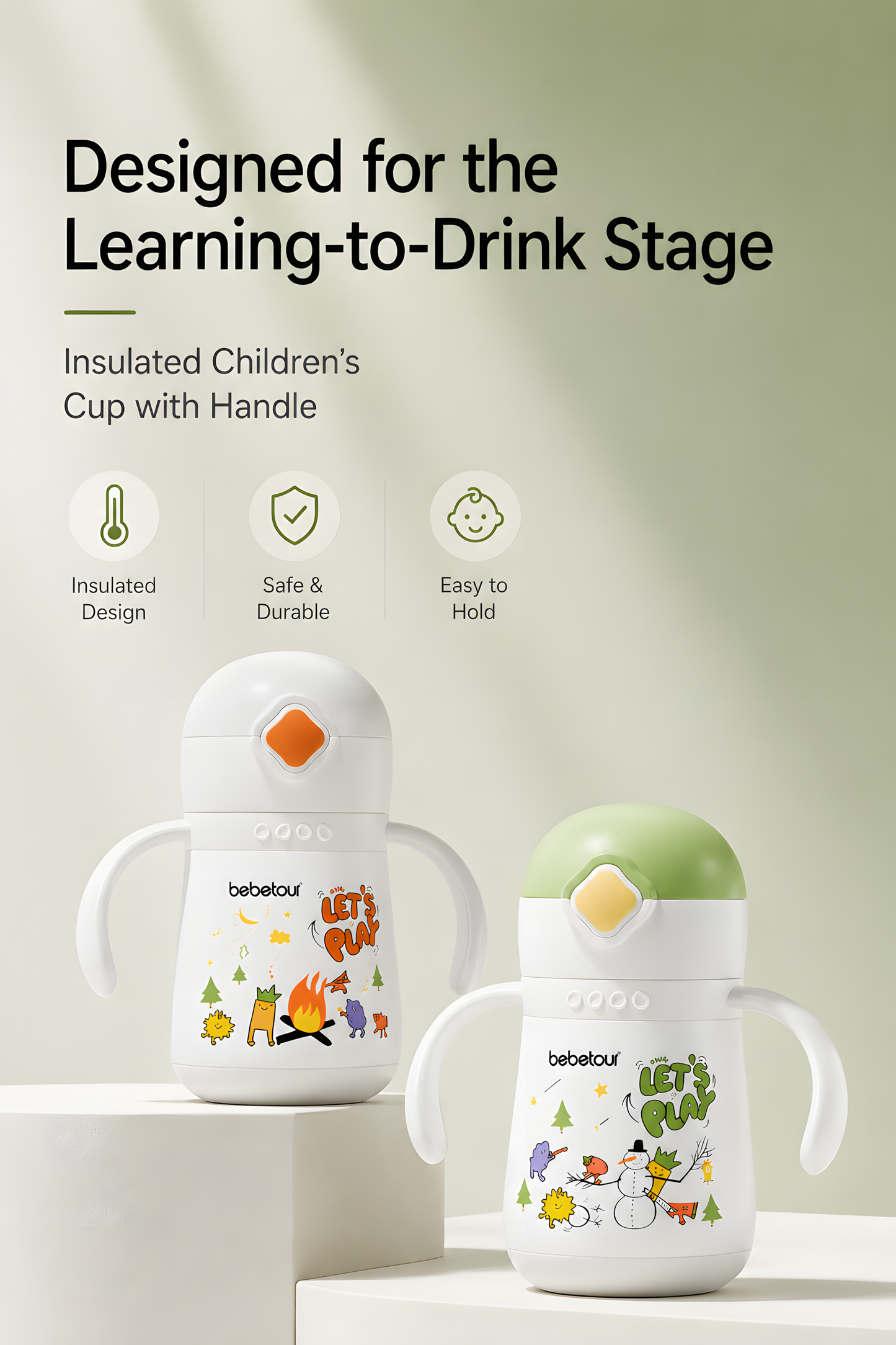 Bebetour Kids 316 Stainless Steel Insulated Cup – 265ml